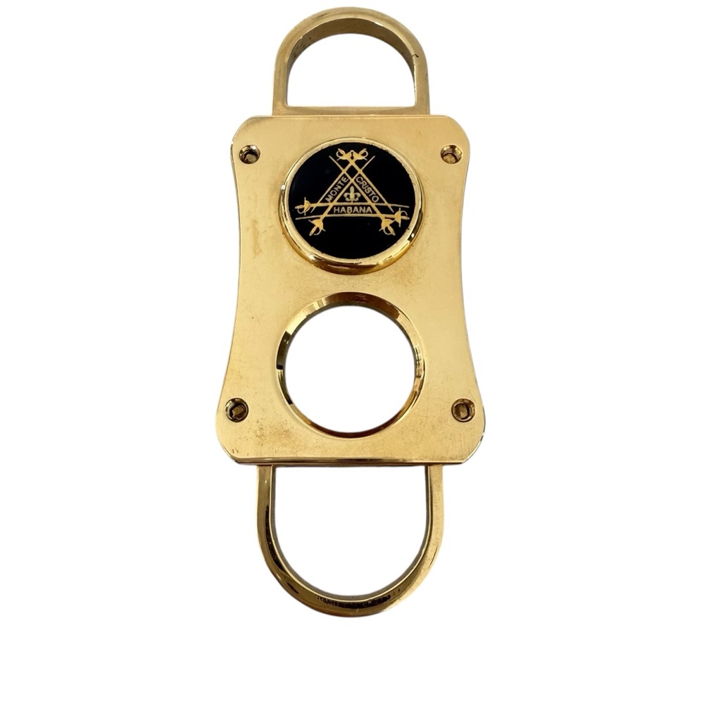 Montecristo gold tone cigar cutter preowned - Picture 2 of 7